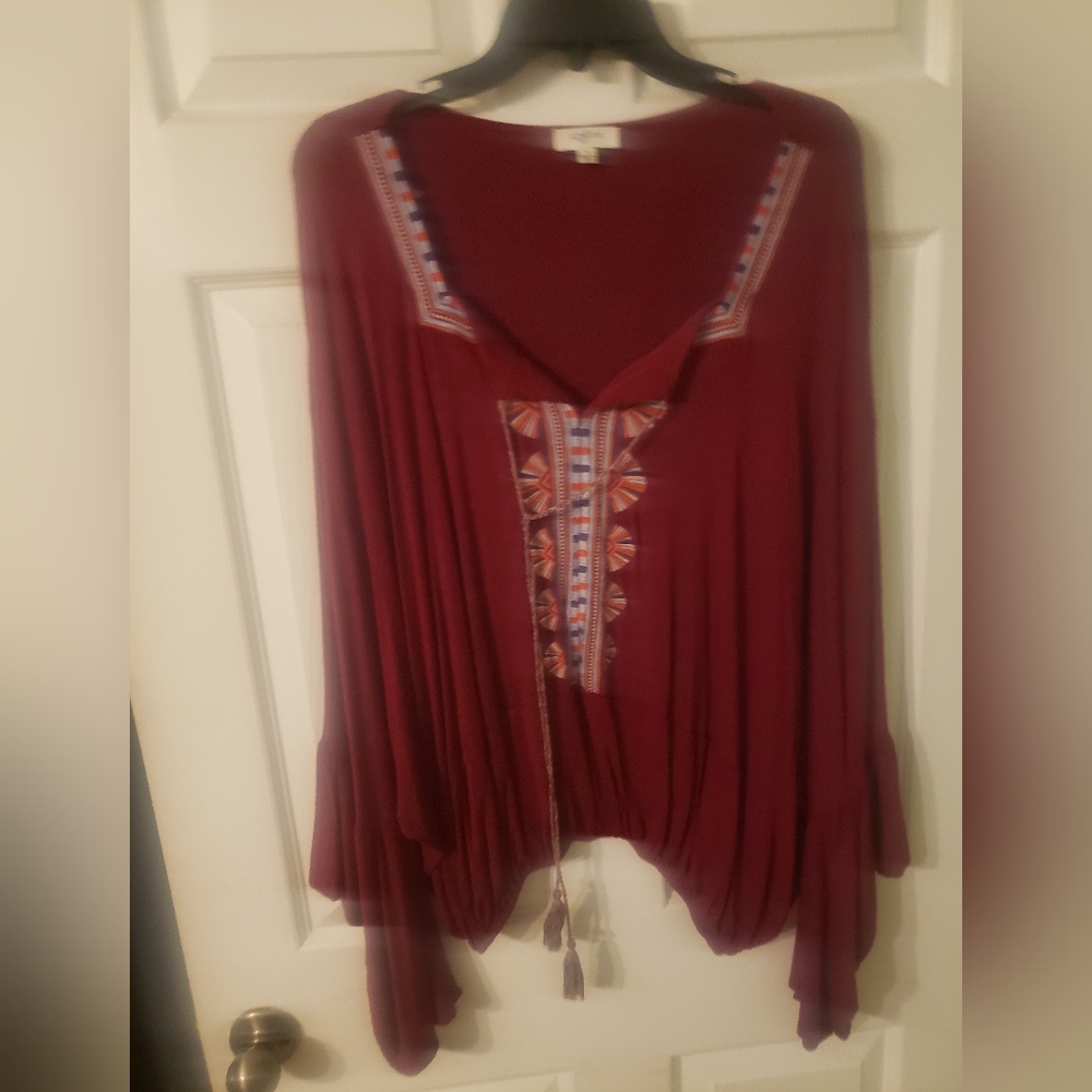 Beautiful burgundy tunic by Umgee